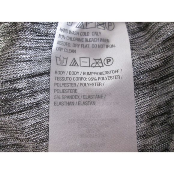 Attitudes by Renee NWT Petite Fabulous Foil Silver Polyester Blend 2XP pants/PJs - Picture 9 of 11